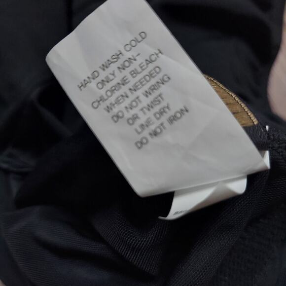 Great Lengths Black Tropical Foliage Print One-Piece Bathing Suit - Picture 8 of 8